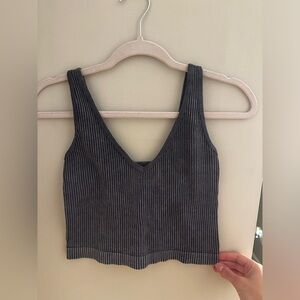 Ribbed Fitted Crop Top